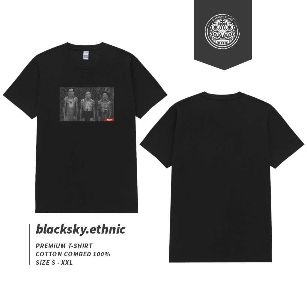 Kaos Etnik Pangalima / Baju Etnik / Baju kaos dayak / baju kalimantan / Baju Borneo / kaos Borneo / 