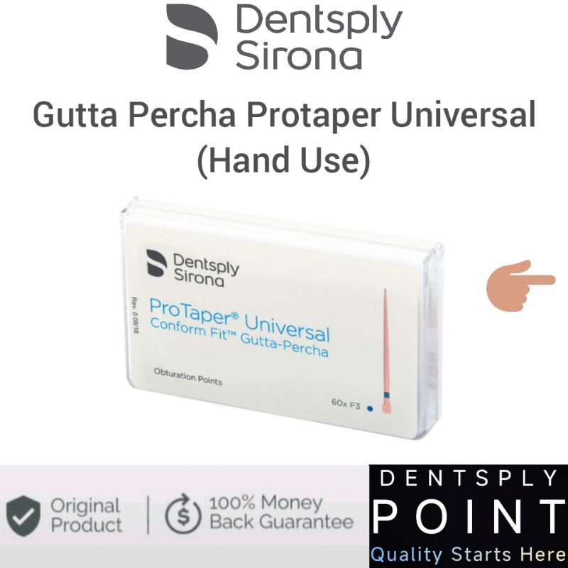 ORIGINAL Dentsply Gutta Percha Protaper Universal Protaper Hand Use Gutap Guta Perca