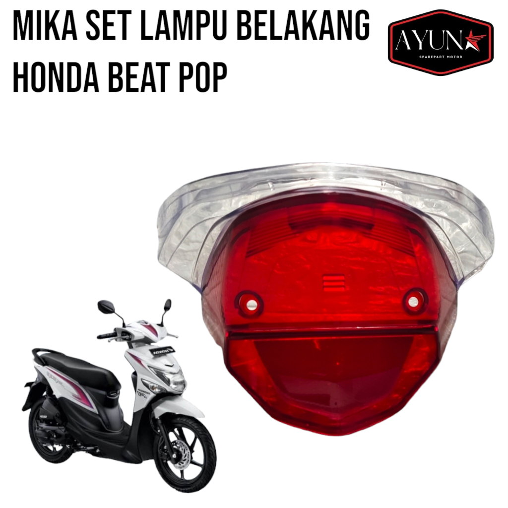 mika stoplamp lampu belakang honda beat pop mika lampu belakang beat pop kaca lampu belakang beat