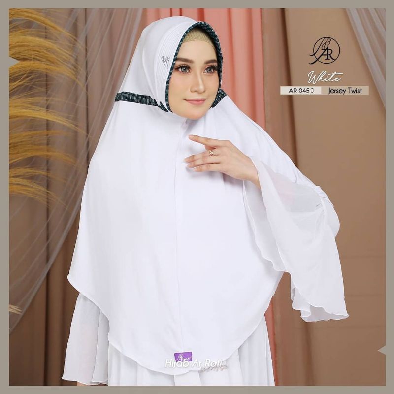 HIJAB ARRAFI AR 045 JUMBO GARIS HIJAB INSTAN JUMBO