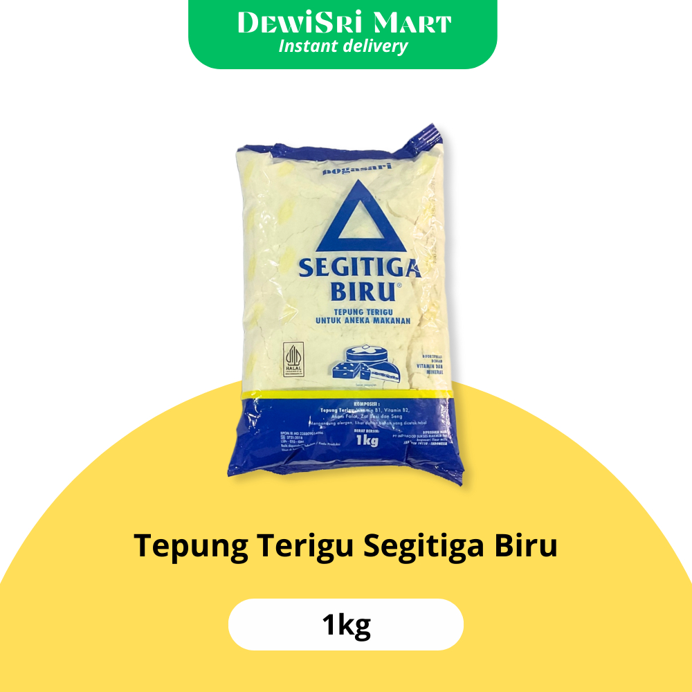 

Tepung Terigu Segitiga Biru 1kg - Dewi Sri Mart