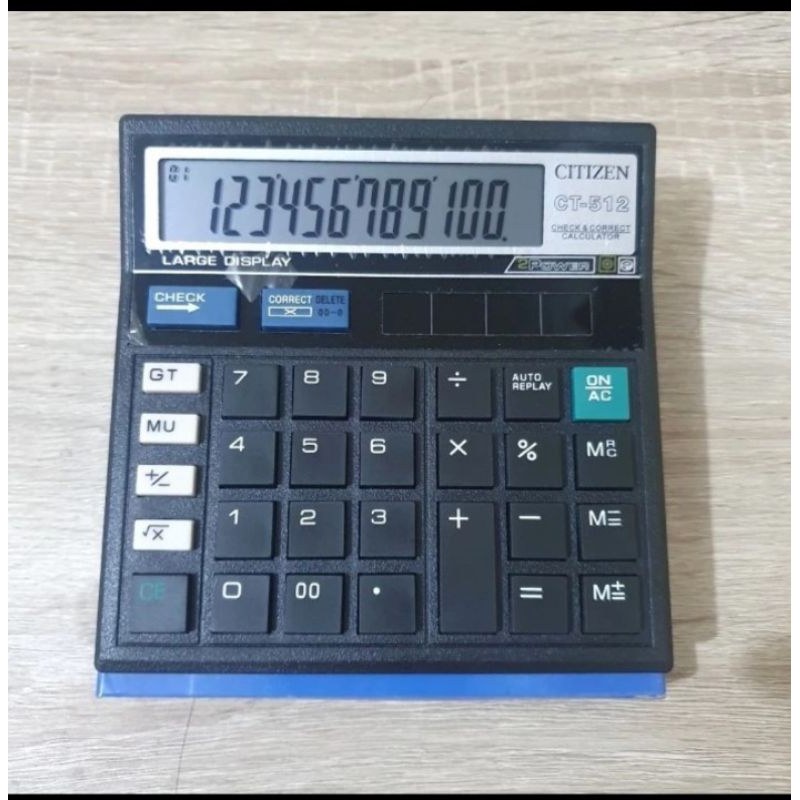 

KALKULATOR DAGANG MURAH MERK CITIZEN CT 512 12 DIGIT CHECK AND CORRECT