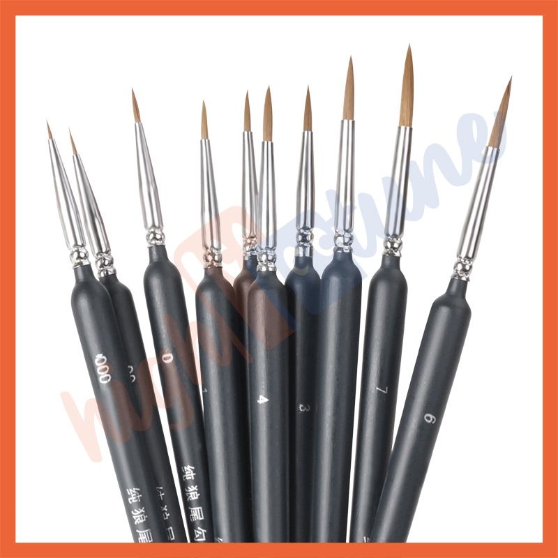 

Hightune 1 SET 10PCS KUAS LUKIS / SET KUAS MELUKIS CAT AIR, ACRYLYC DLL / PAINTING BRUSH BS