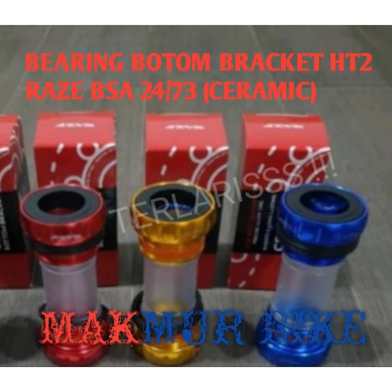 BB BOTTOM BRACKET HT2 HOLLOWTECH 2 CERAMIC RAZE BSA 24/73 CERAMIC / SHIMANO / BEARING ORIGINAL