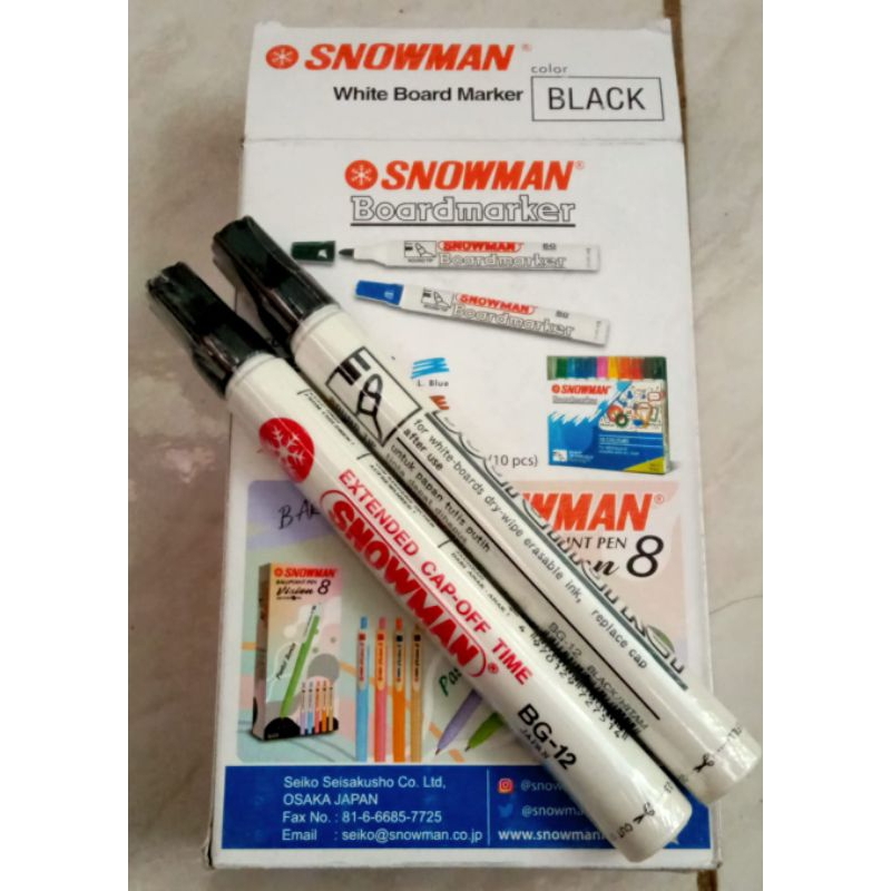 

spidol snowman bisa dihapus original