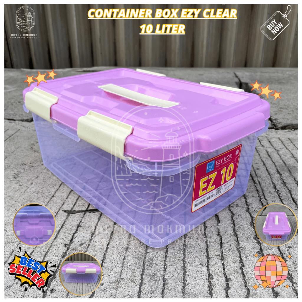 PROMO EZY - C0NTAINER BOX 10 CB 10 EZY 10 BOX PLASTIK HANDLE BOX SEMBAKO