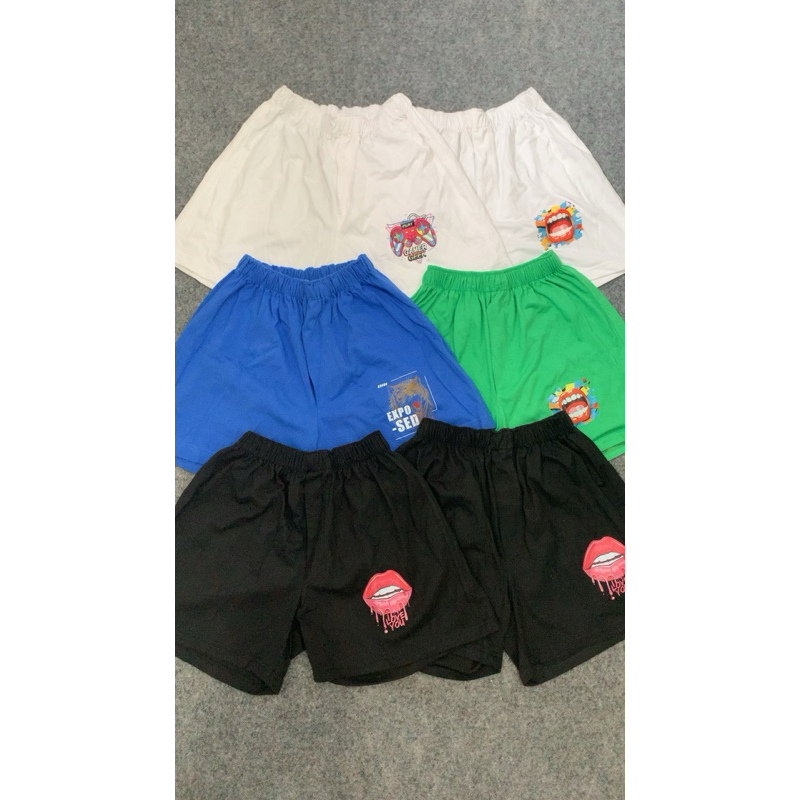 BOXER COTTON COMBAD 30s// CELANA PENDEK CEWEK COWOK