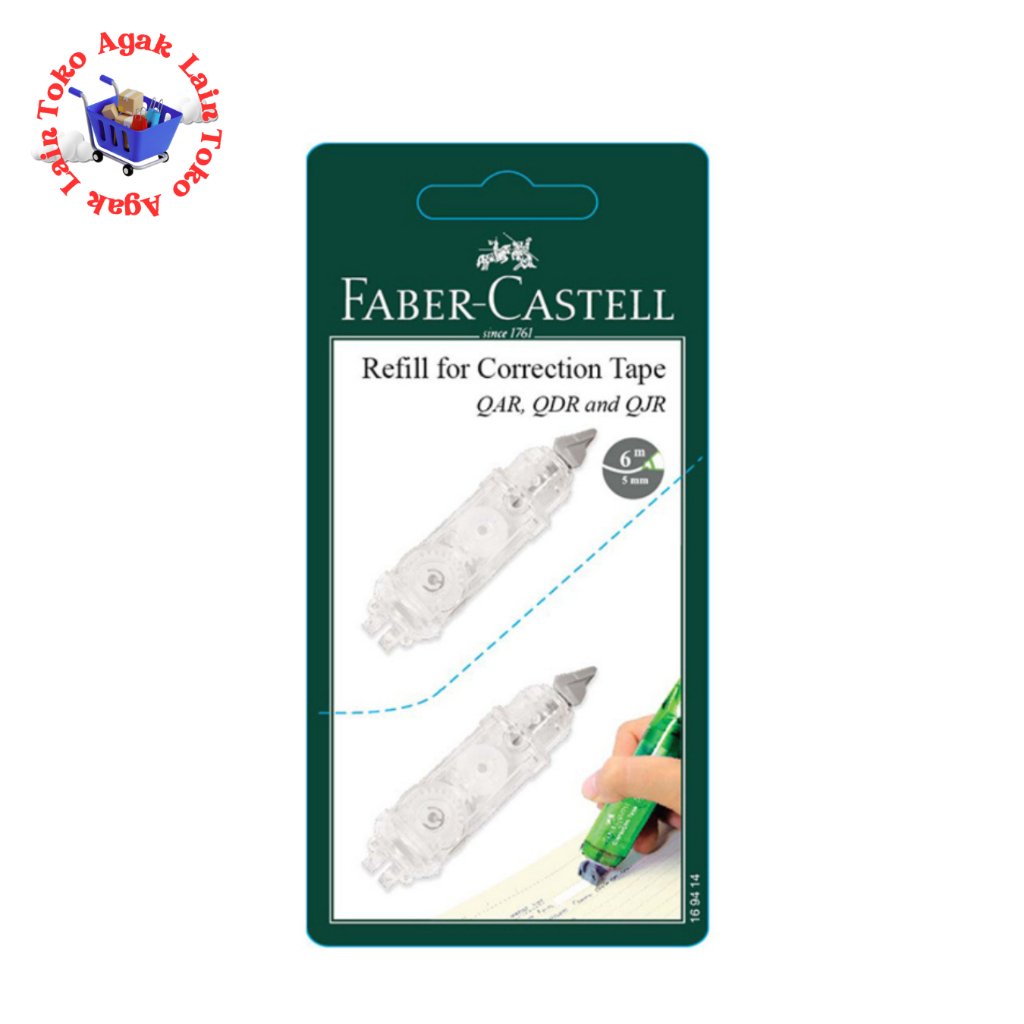 

Faber Castell Refill Correction Tape QAR/QJR Set 2 169414
