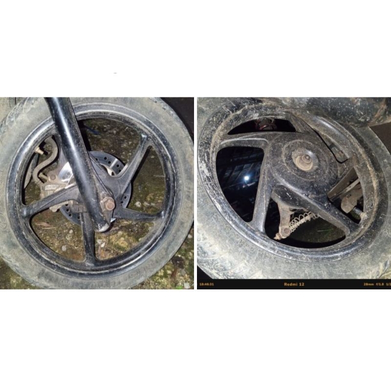 Velek/ velk/ Pelek Depan Belakang Vario Karbu/ beat 2013-2015 ori copotan