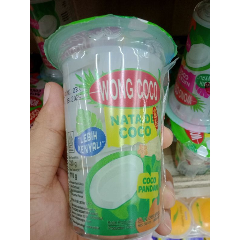 

Wong Coco Nata De Coco Rasa Coco Pandan 220ml