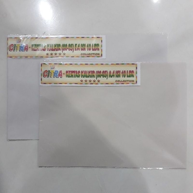 

KERTAS KALKIR (80/85) ISI 10 LEMBAR : CITRA
