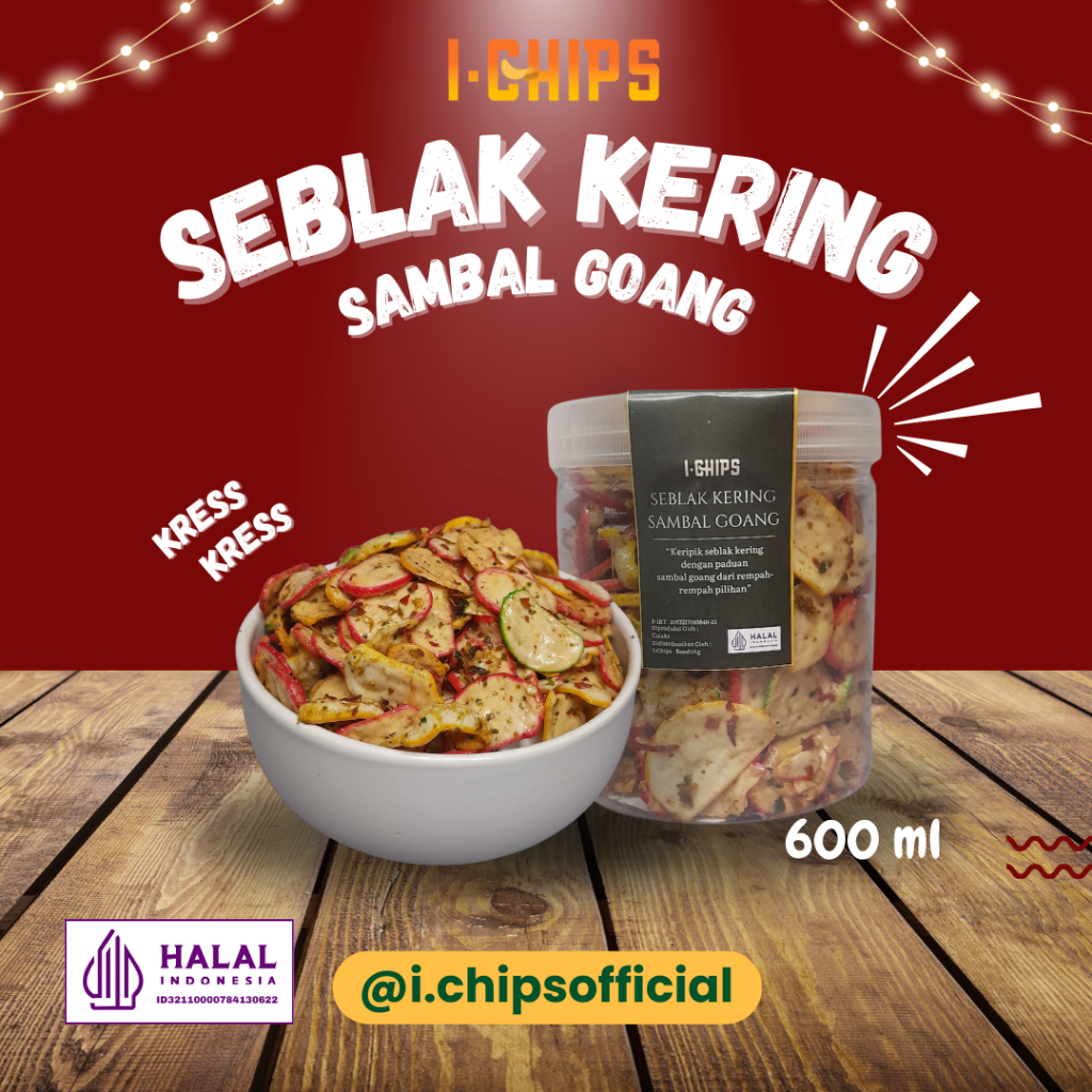 

SEBLAK KERING Sambal Goang I-CHIPS toples 600 ml