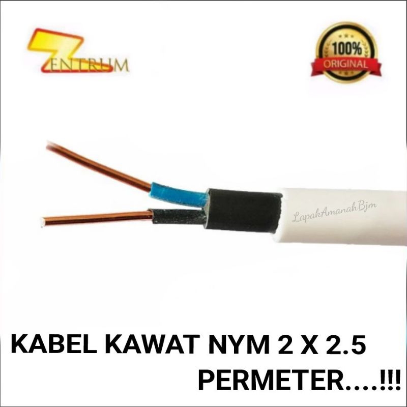 KABEL LISTRIK ZENTRUM KAWAT NYM 2X2.5