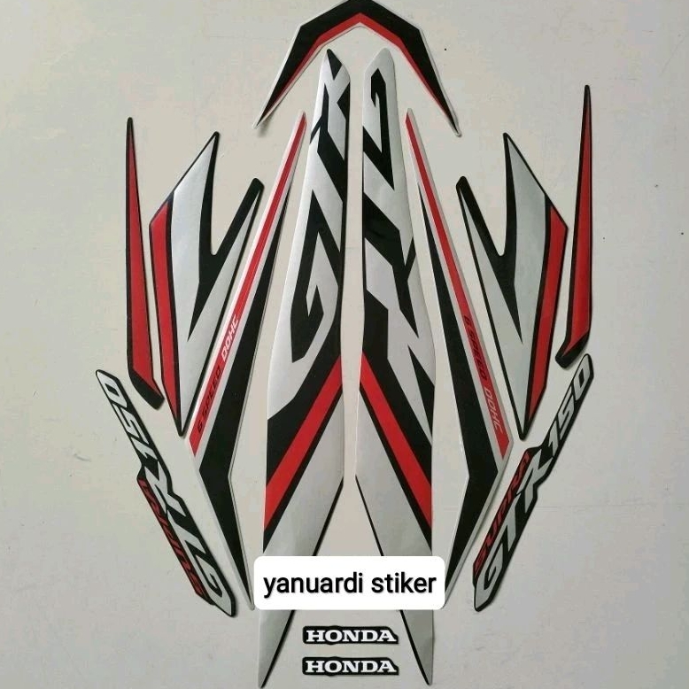 STRIPING STIKER LIST STANDAR MOTOR HONDA SUPRA GTR 150 TAHUN 2019 GTR 150 BODI DOP 2019