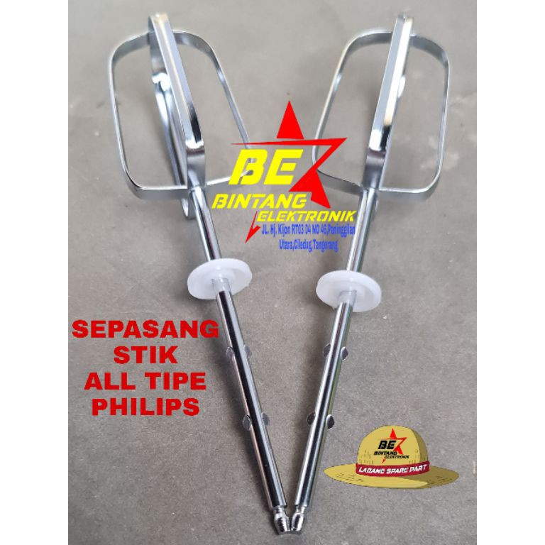 MURAH STIK GARPU MIXER PHILIPS KOCOKAN MIKSER PHILIPS Sepasang Pengaduk