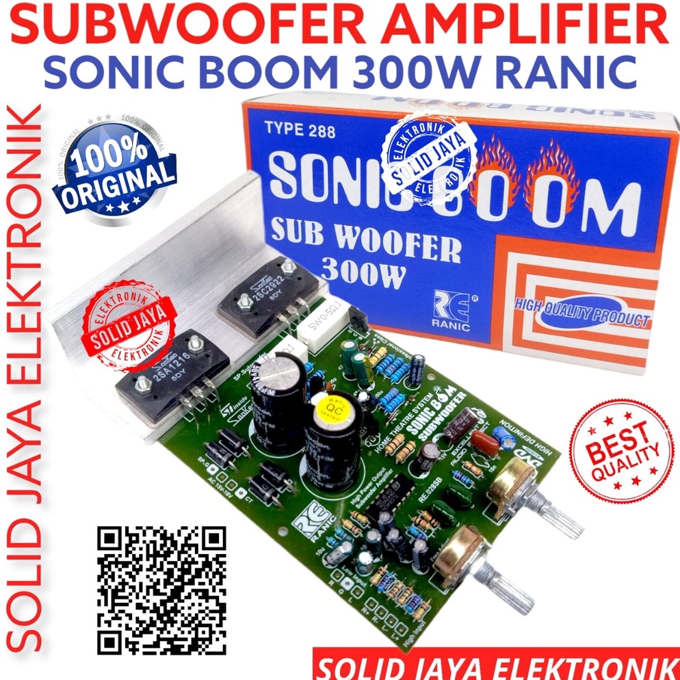 SALE TERBATAS KIT POWER SUBWOOFER SONIC BOOM 3W SONIC BOOM SANKEN II SUB 3 WATT W AMPLIFIER PLUS PSU