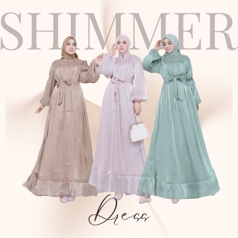Gamis Shimmer Dress Wanita Muslim Premium