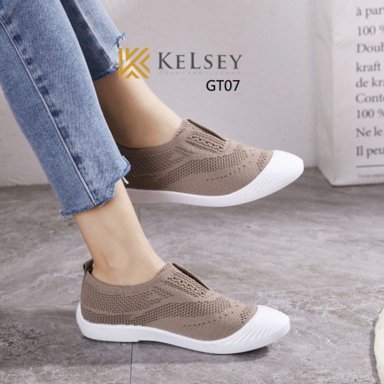 CHEKOUT Kelsey Sepatu Slip On Wanita Kelsey GT7