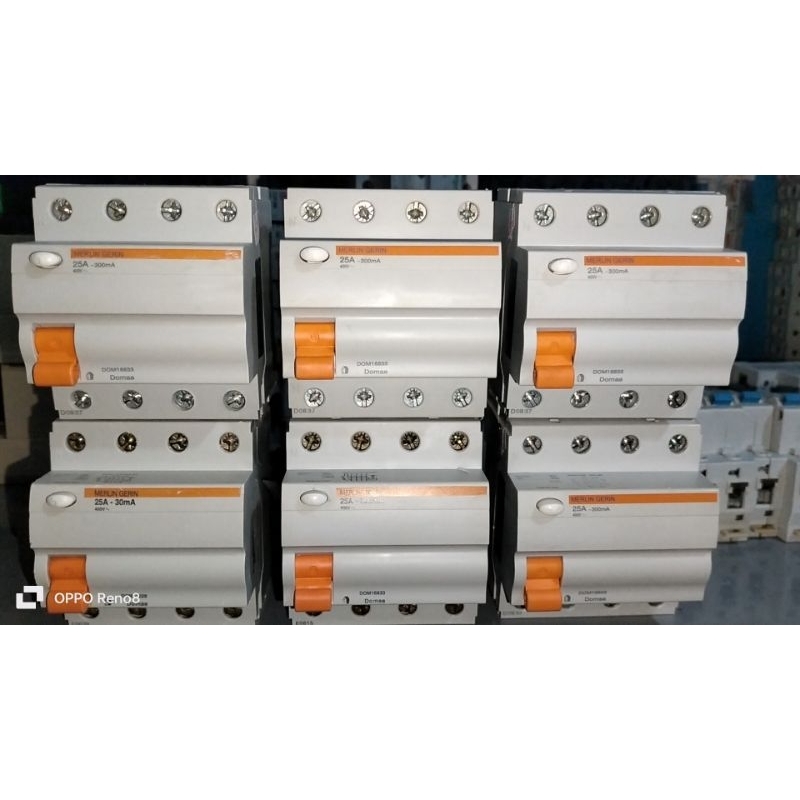 ELCB/RCBO/RCCB 4 POLL  MERLIN GERIN 25A