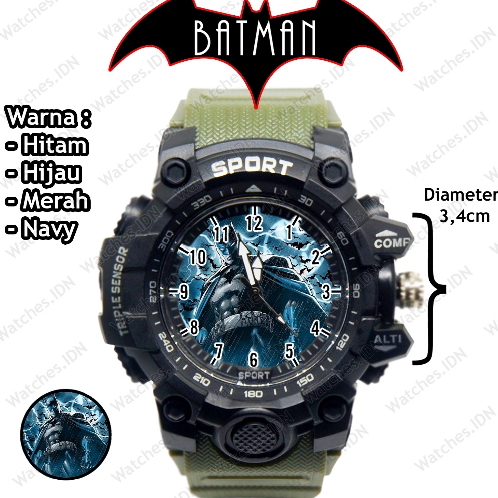 Bagus Banget Jam Tangan Anak Lucu Karakter BatMan Anti Air