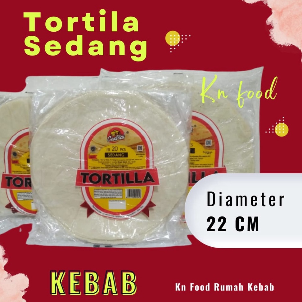 

ODB349 New event Tortila Kulit Kebab CENTRAL ukuran SedangLibanis Diameter 22 cm