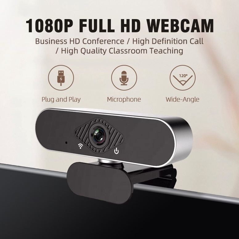 TERBARU Webcam Laptop 18P USB Kamera PC 4K Full HD With Mic Streming Webcam Untuk Zoom Google Meetin