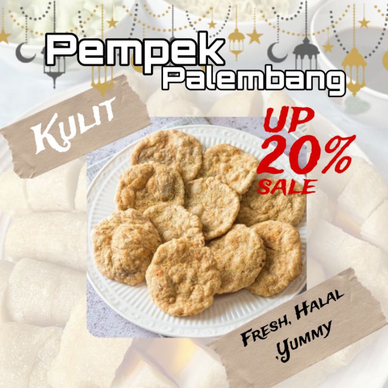 PEMPEK ASLI PALEMBANG IKAN TENGGIRI Kulit FROZEN ISI 7 PCS + CUKO Murah Ekonomis  | empek empek palembang asli ikan tenggiri | Pempek Palembang Ramadan Sale