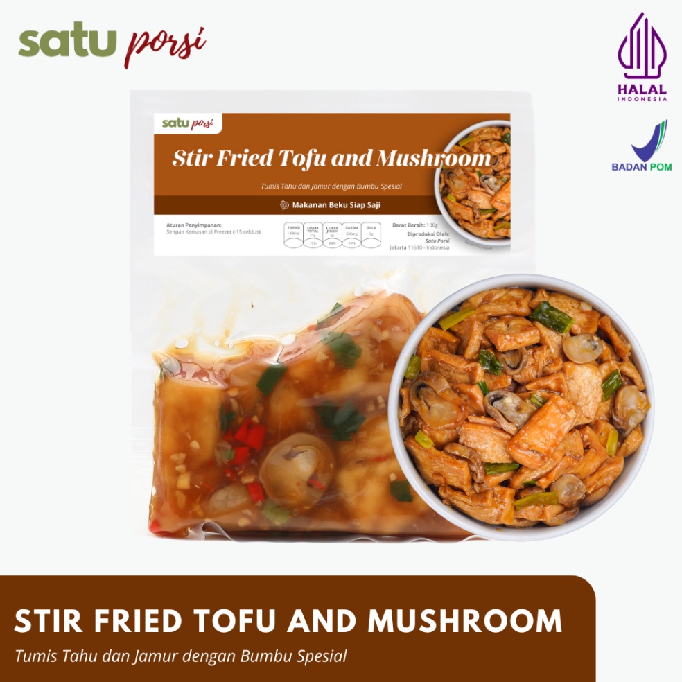 

GAQ864 PROMO MURAH Satu Porsi Stir Fried Tofu and Mushroom