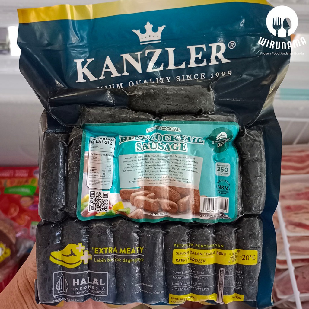 

Kanzler Beef Cocktail 250gr Sosis Sapi Frozen Food Yogyakarta Jogjakarta