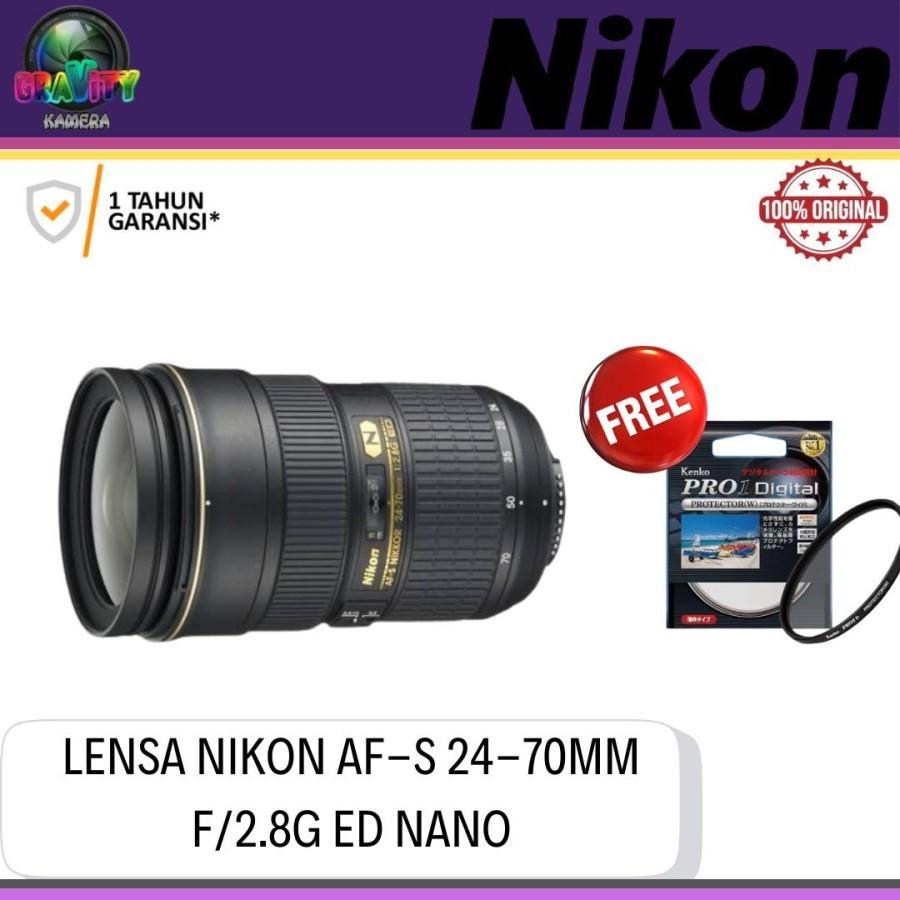 NIKON AF-S 24-70MM F2.8G ED / LENSA NIKON AF-S 24-70MM F2.8G ED