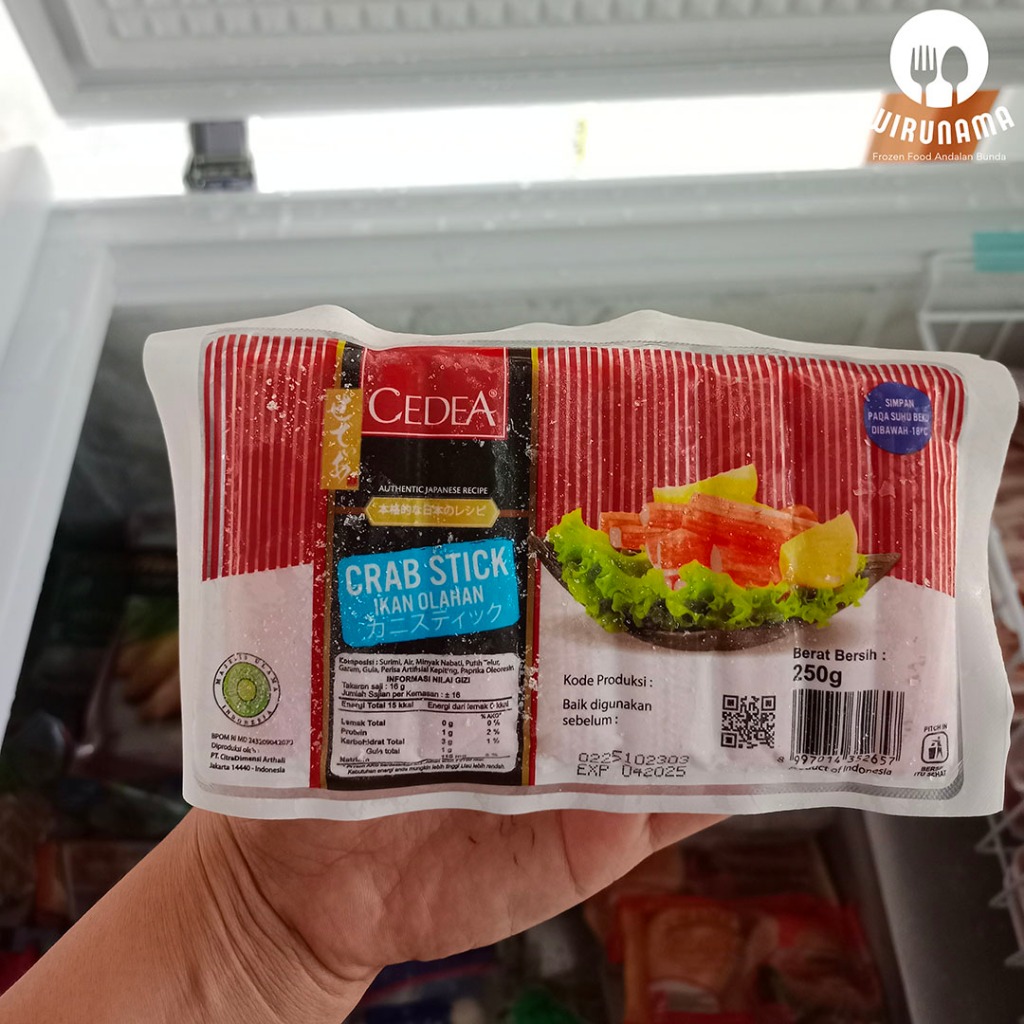 

Cedea Crab Stick Stik Ikan Olahan 250 gram Frozen Food Yogyakarta Jogjakarta