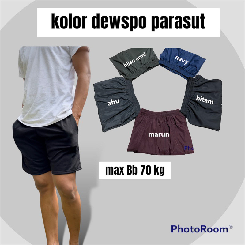 celana pendek parasut pria wanita sporty keren juga tidur santuy