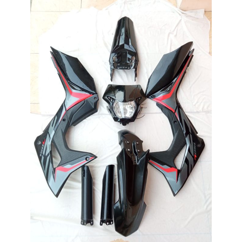 Body CRF 150 L fulset hitam model ori crf 2019 Cover bodiset CRF 150L volet CRF 150 L 2022 merek lok