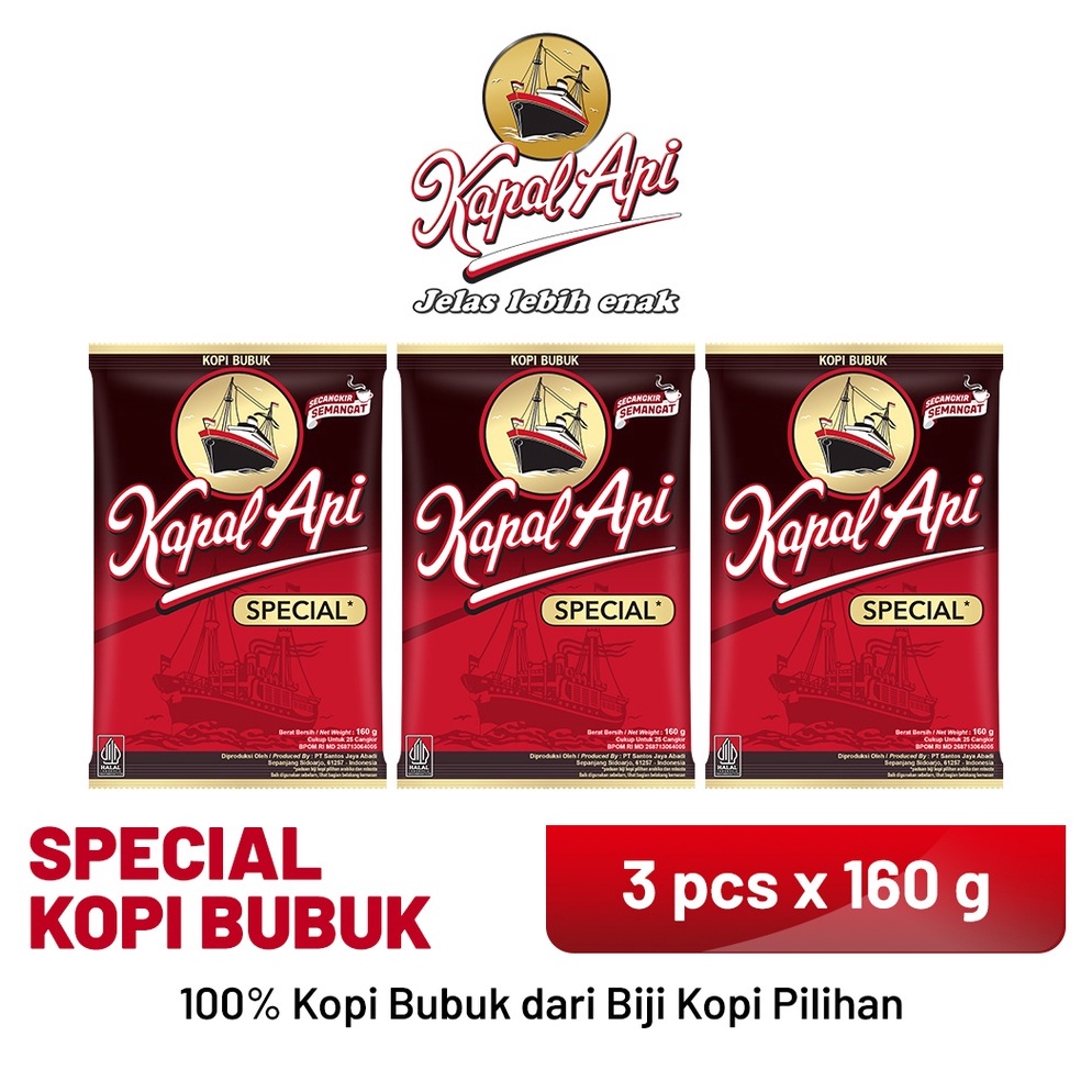 

WWQ765 Swip up KAPAL API Special Merah 3 X 16 gr