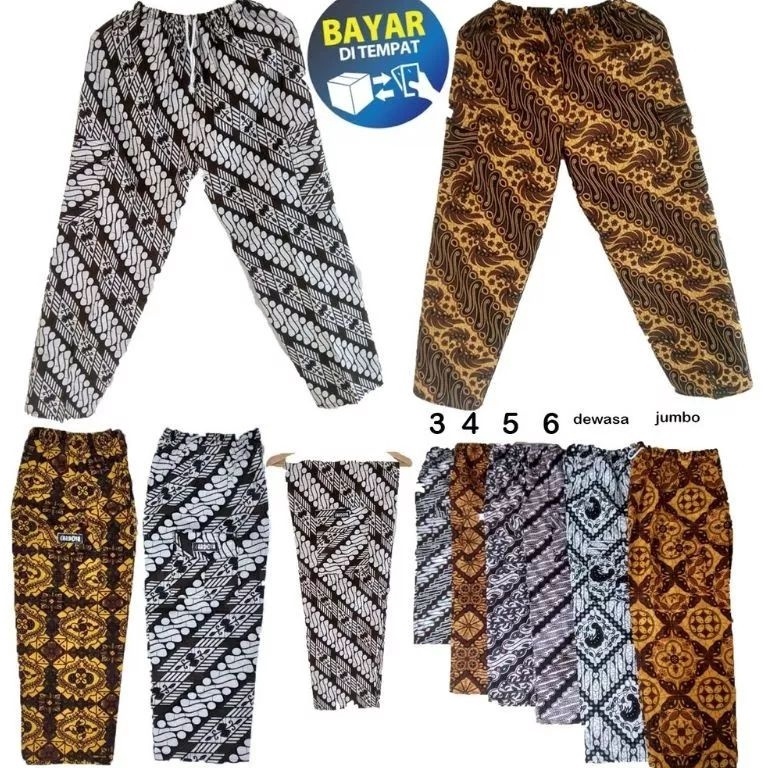 NES758 New event Celana batik  Celana batik anak laki laki  Celana batik pria  Celana batik dewasa j
