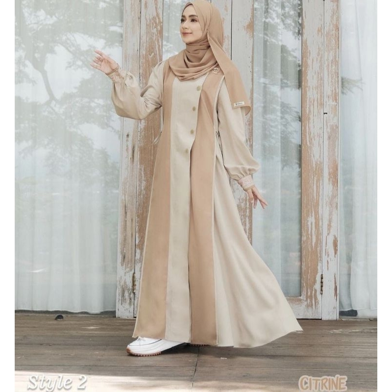 gamis ivelle style 2 dress only by Fauz Hijab size M