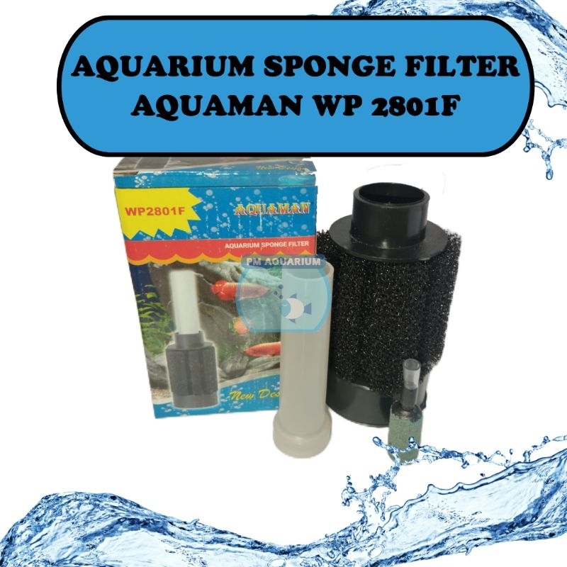 SPONGE FILTER AQUARIUM BIOFOAM FILTER SPONS AQUAMAN WP 2801F