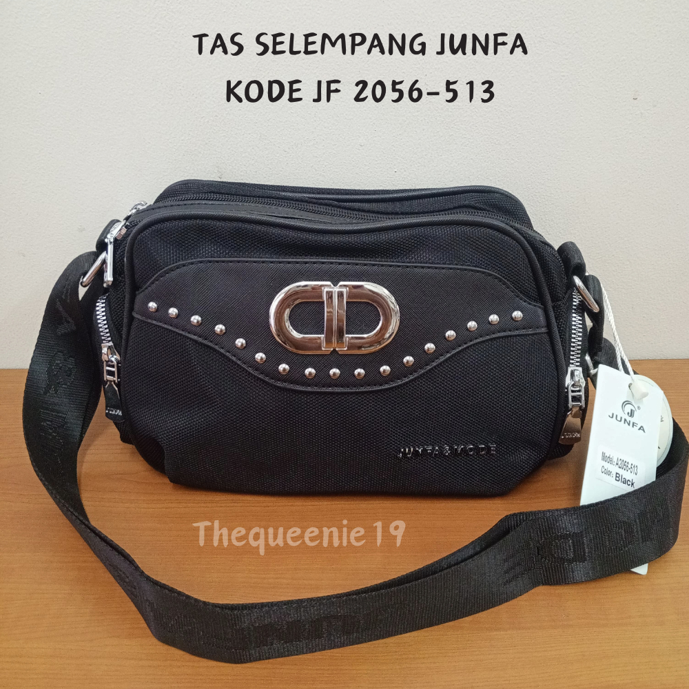 READY SALE TAS JUNFA WANITA TAS SELEMPANG BAHAN NILON#JF 2056-513