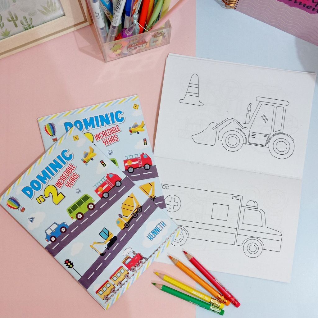 

(min 12) Coloring book custom 20 gambar | souvenir birthday ulang tahun anak buku mewarnai