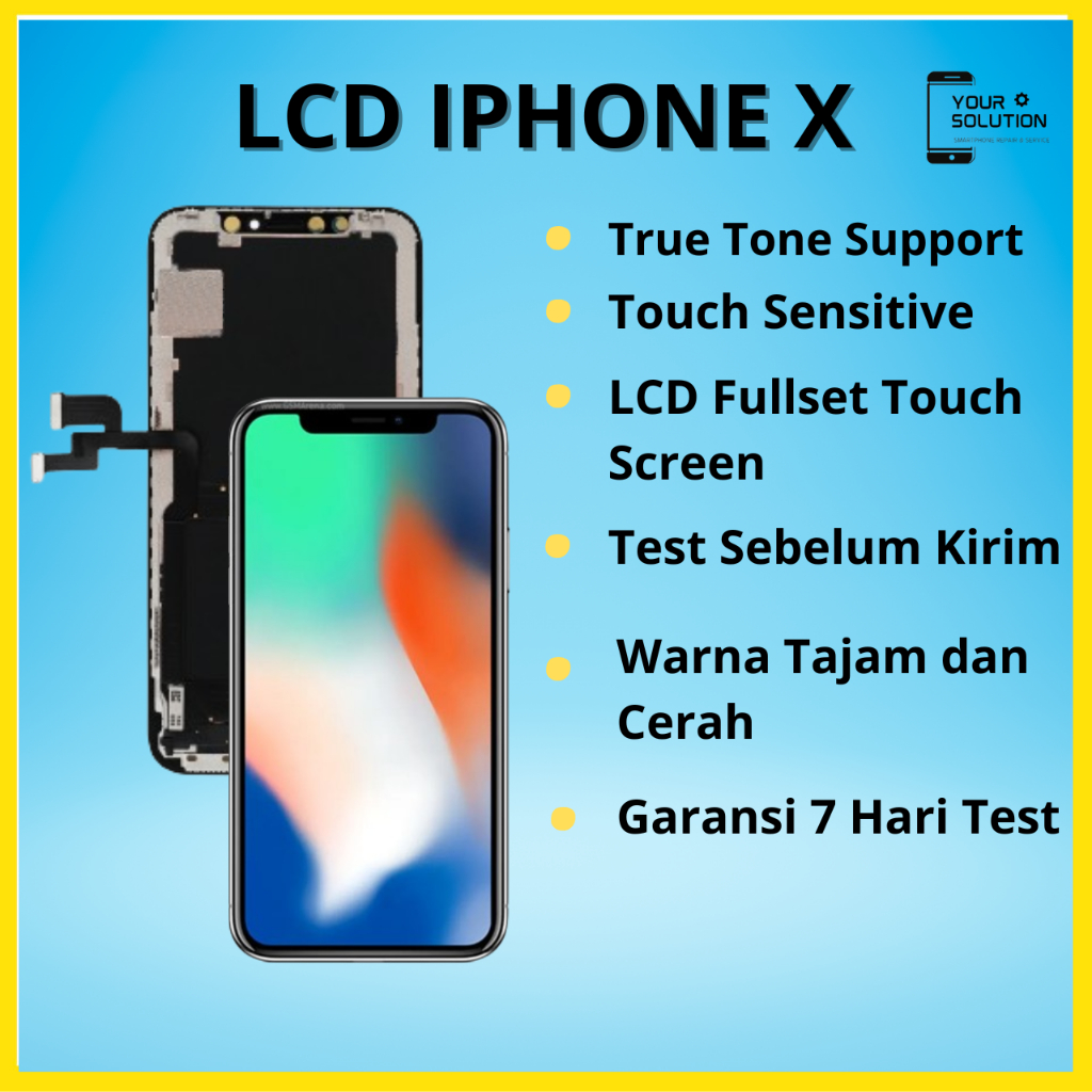 X LCD iPhone RJ Kuliats Warna Terbaik Bergaransi Sparepart iPhone LCD