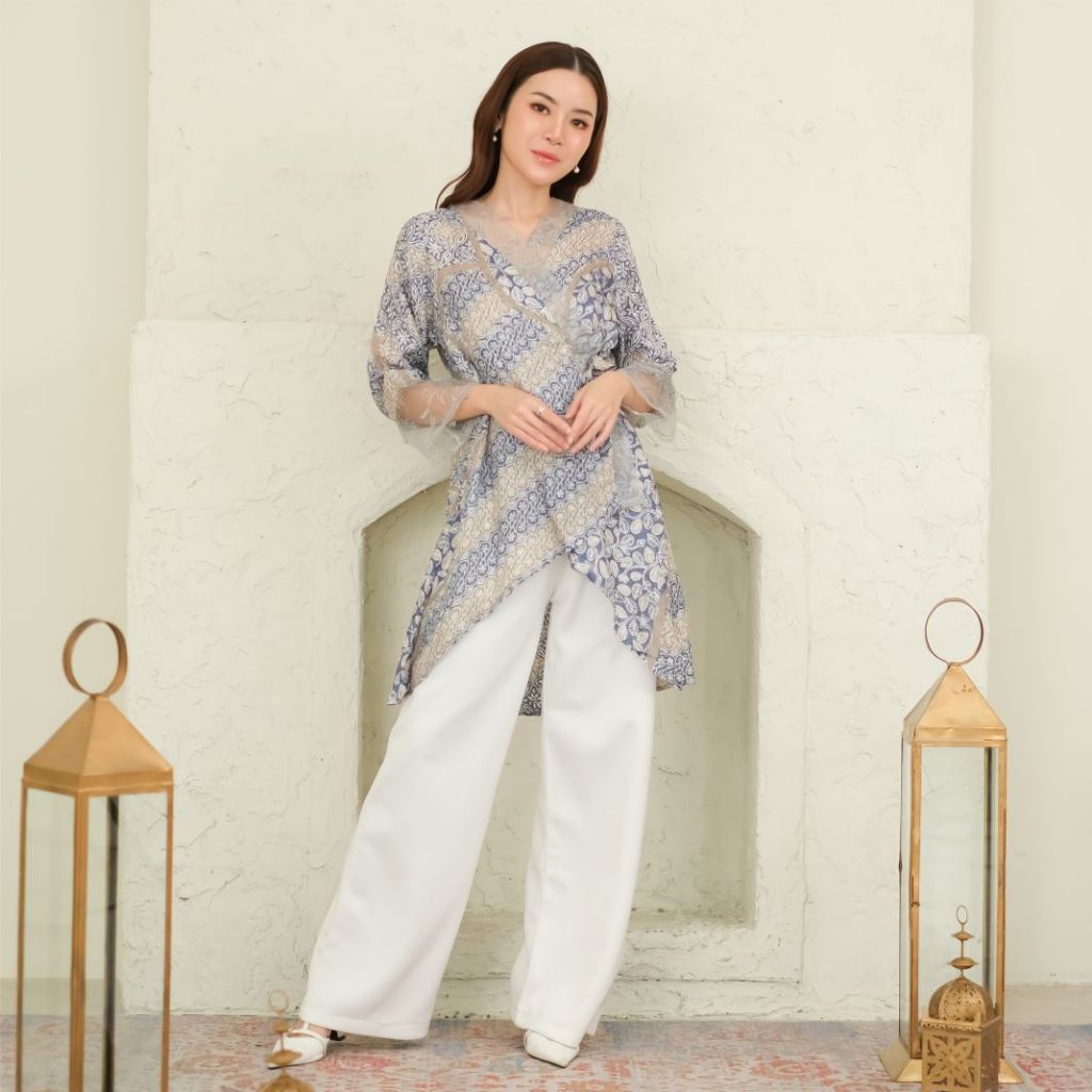 ANTARI Blouse Batik Kerja Kimono Viscose