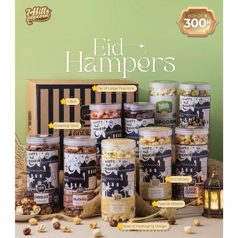 

7Hills Popcorn Eid Hampers - Box of 9