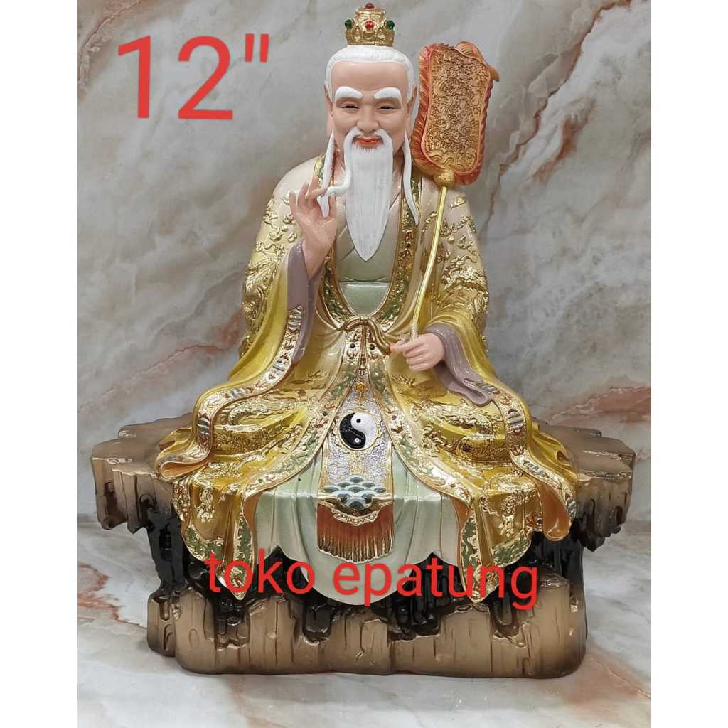 patung dewa thai shang / thai siong -Biru - fiber- 12 inch - o