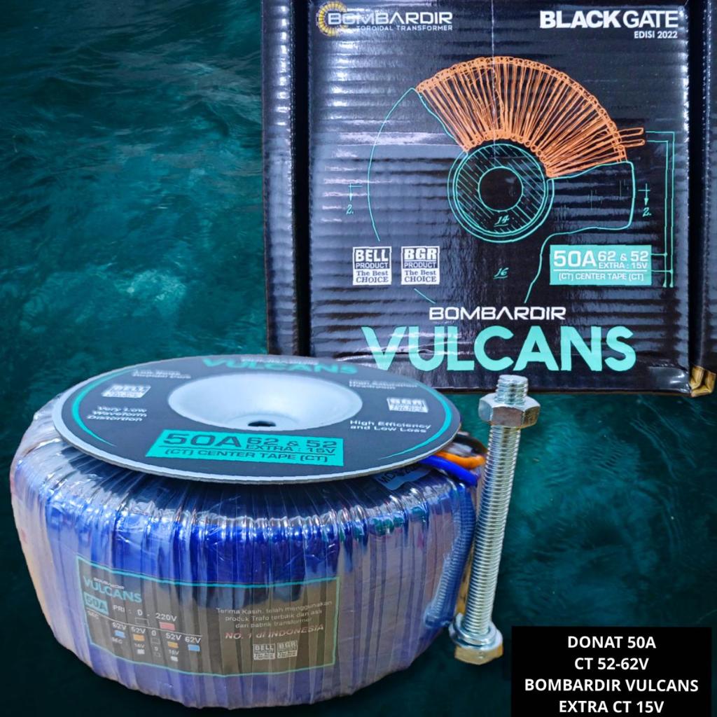 Trafo Donat 50A CT 52-62V Bombardir Vulcans Toroid BELL BGR Original