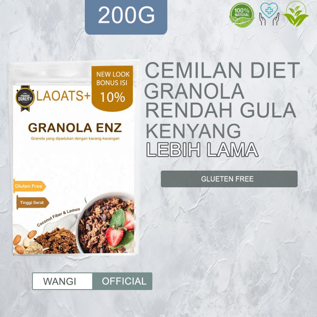 

Granola Pelangsing Badan Minuman Diet Penurun Berat Badan Cemilan Diet Sehat Rendah Kalori Laoats