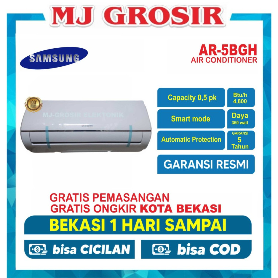AC SAMSUNG AR 05 TGH / AR 05 BGH / ESC 05 ESA / FTP 15 AV /  MSAFE 05 CRN 0.5 PK 1/2PK + PASANG R32 