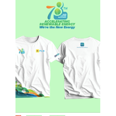 KAOS PLN 78TH HARI LISTRIK NASIONAL BUMN AKHLAK PLN MOBILE OFFICIAL-BAJU PLN