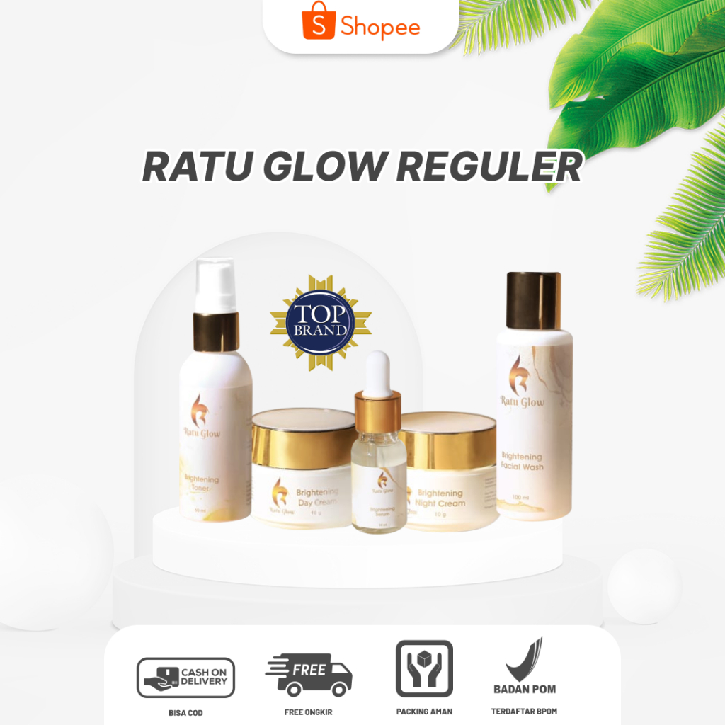 RATU GLOW REGULER SKINCARE ORIGINAL PENCERAH WAJAH MENGHILANGKAN FLEK DAN MENGATASI JERAWAT BPOM