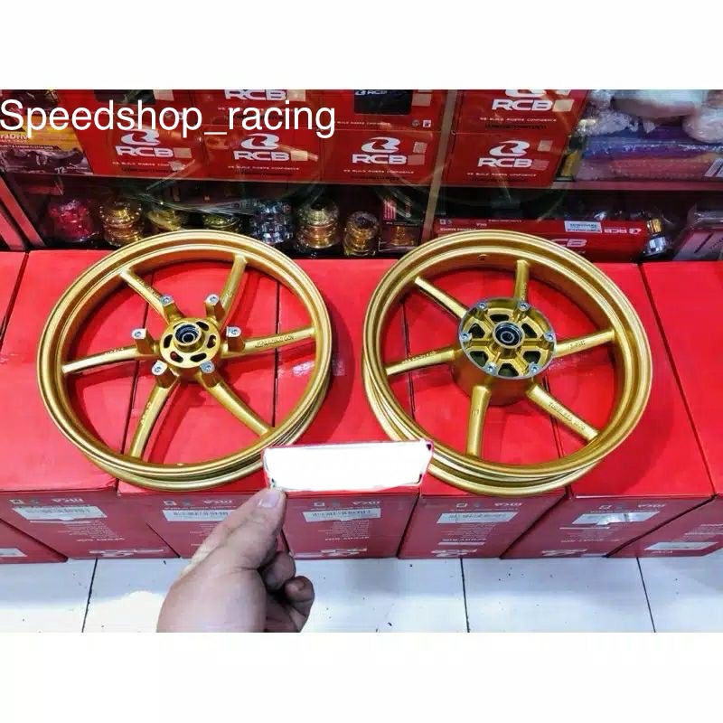 Velg RCB SP555 Ninja 150 RR - Old/New - ZX 150 Gold ukuran 215/300-17 Original RCB Made In Malaysia