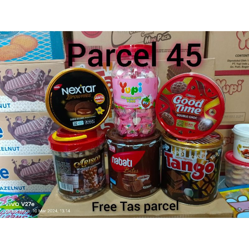 

PARCEL 45 / PARCEL JAJAN LEBARAN / PARCEL JAJAN KALENG / PAKET CINJO